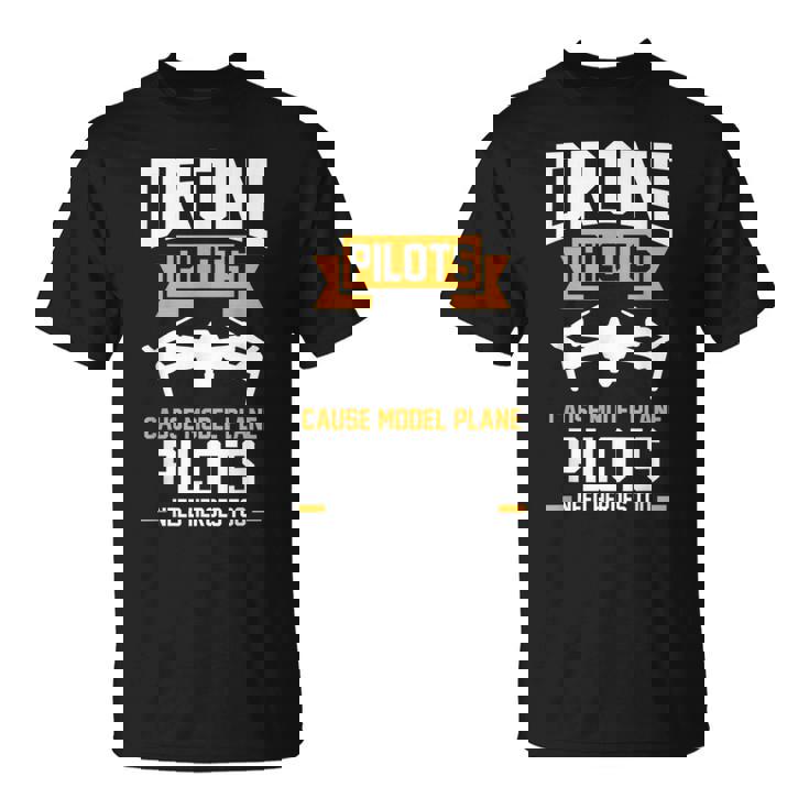 ドローンパイロットはモデル飛行機のパイロットのドローンを引き起こす Tシャツ