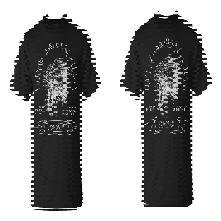 ナバホ族ネイティブアメリカン インディアンプライド リスペクトダーク Tシャツ