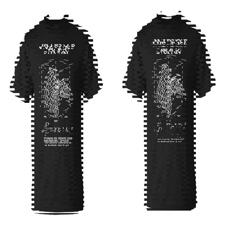 ナビエ・ストークス 方程式 物理学 数学 教師 オタク系 科学 Tシャツ