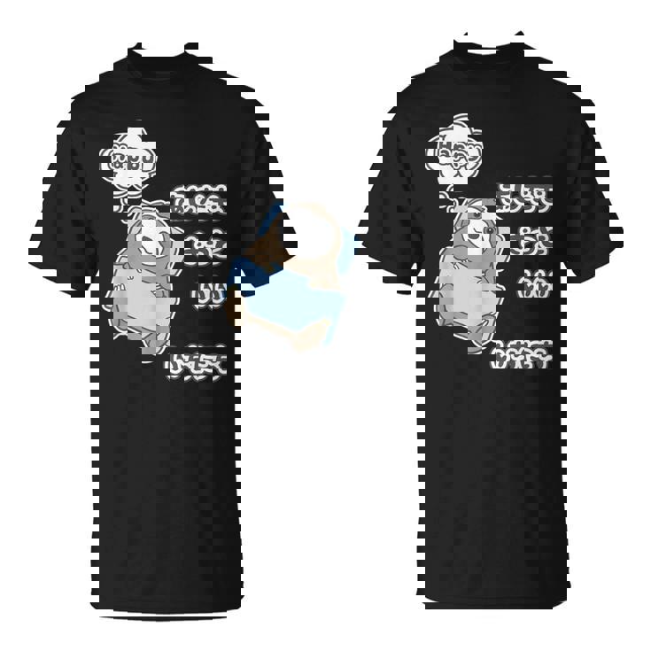 ナマケモノ さん『あしたも きっと いい いちにち』【どうぶつフレンズ】動物園の生き物 イラスト Tシャツ