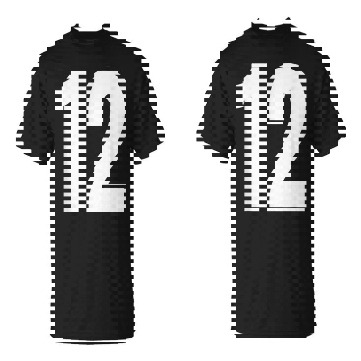 ナンバー12 シャツ。十二 Tシャツ