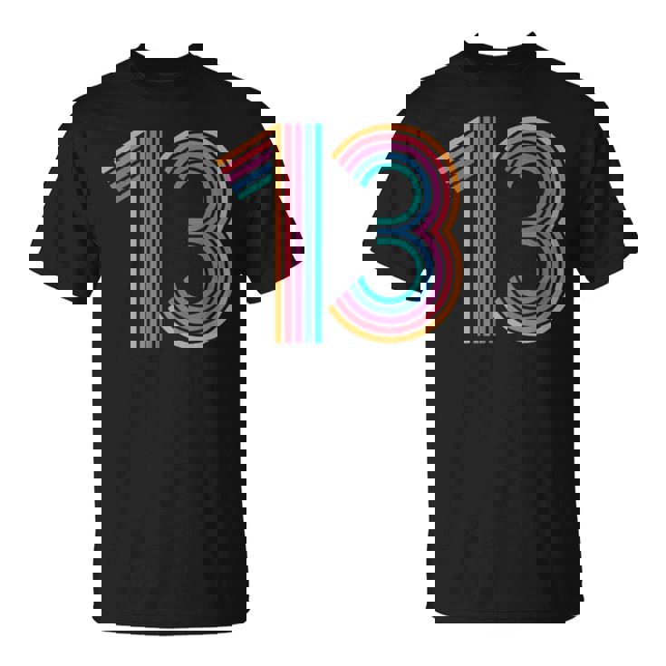 ナンバー13 13周年 男の子 女の子 13歳の誕生日 Tシャツ