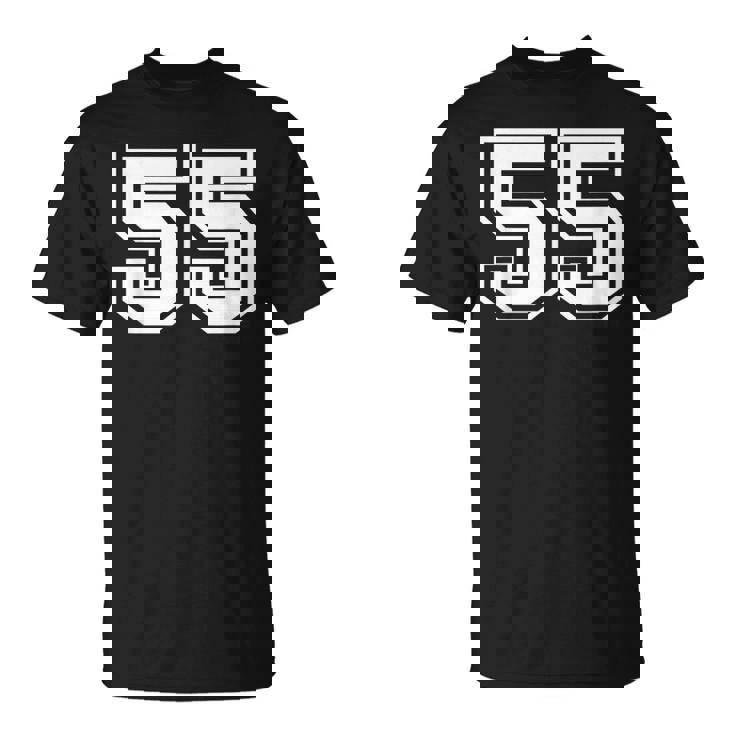ナンバー55 スポーツジャージ ラッキーお気に入り番号 Tシャツ