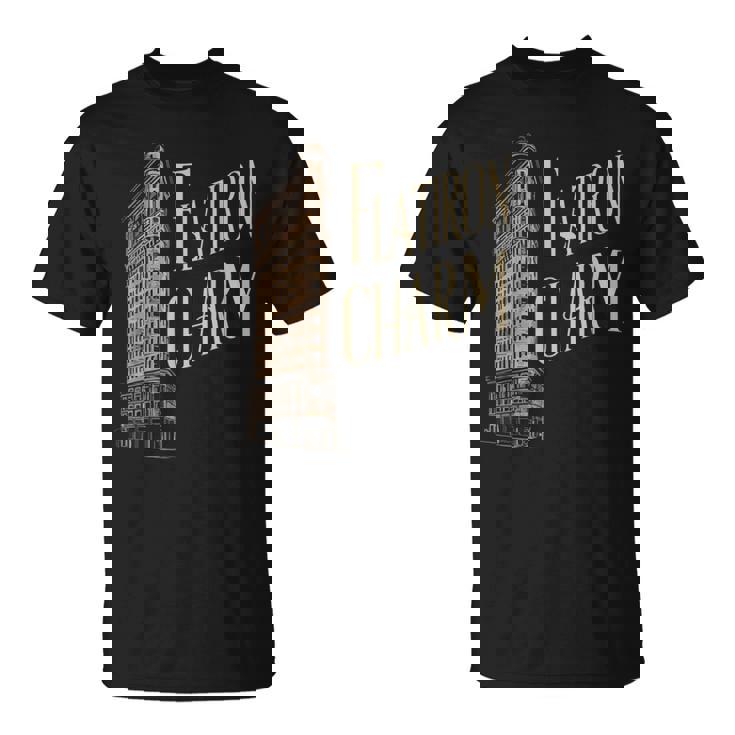 ニューヨークチャームフラットアイアンビルディング Tシャツ