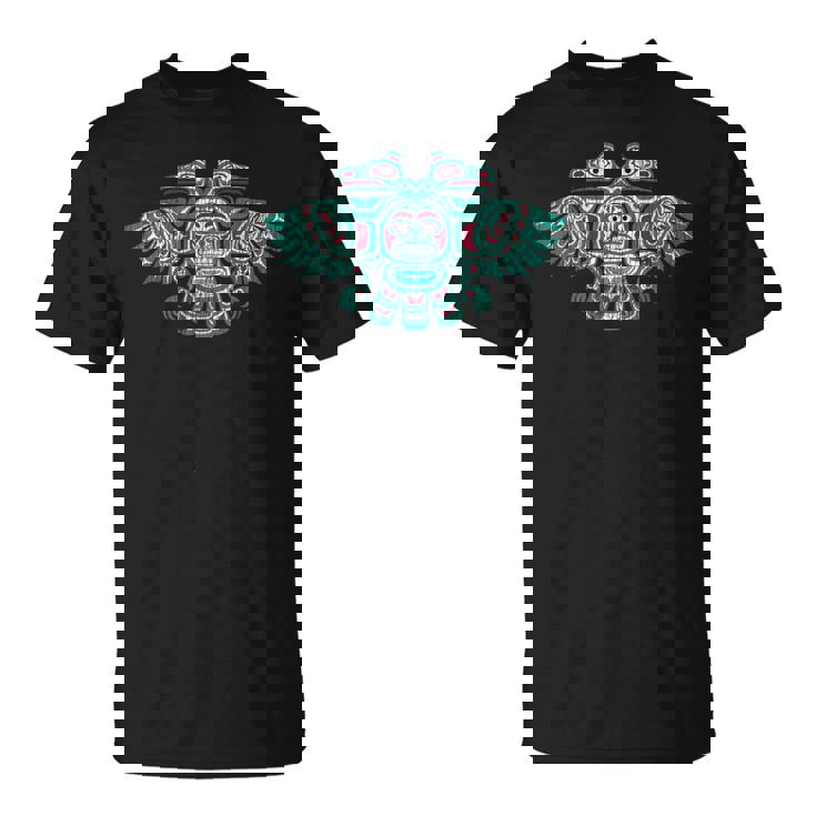 ネイティブアメリカン ハイダ サンダーバード トーテムポール ヴィンテージ Tシャツ