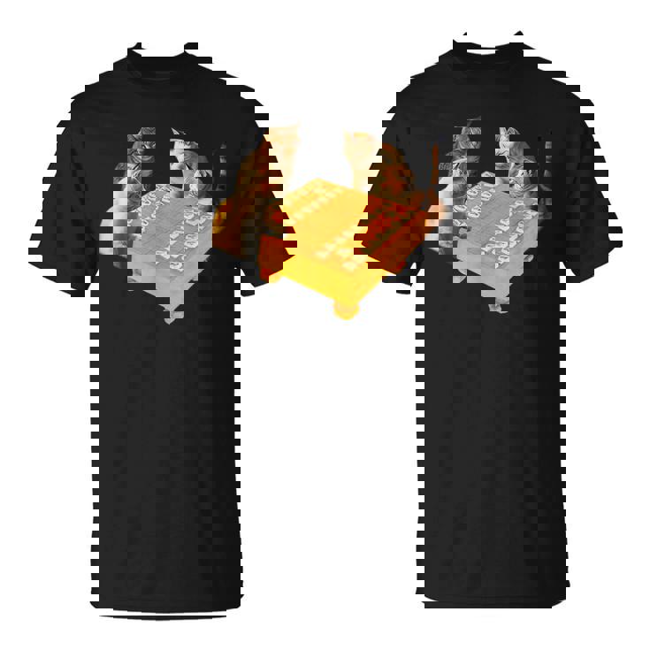 ネコ 猫 将棋 面白いtシャツ 面白い 服 おもしろ グッズ ネタ ウケ狙い メンズ 棋士 おもしろグッズ Tシャツ