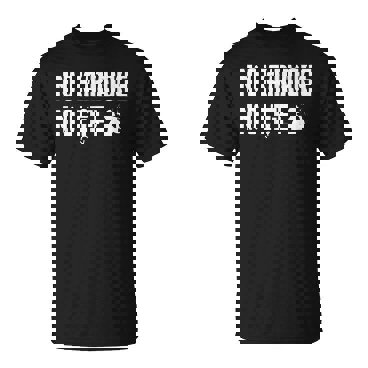 ノーカラオケノーライフ カラオケ好き 歌好き ヒトカラ好き 趣味 カラオケ Tシャツ