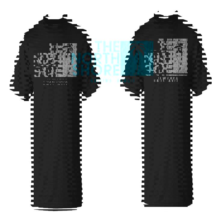 ノースショア ハワイ ヤシの木 ビンテージスタイル Tシャツ