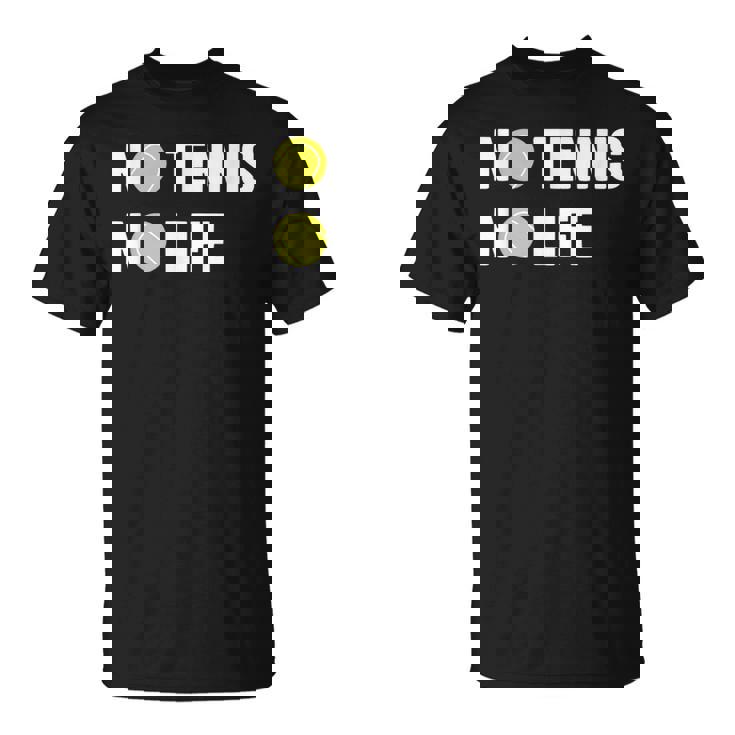 ノーテニスノーライフ テニス好き アウトドア好き ソフトテニス好き クール テニスサークル ソフトテニス Tシャツ