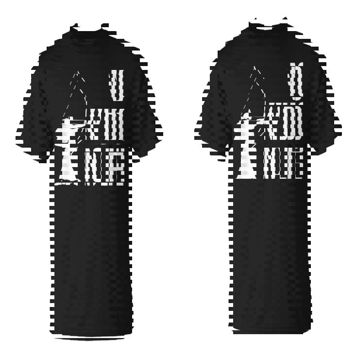 ノー弓道ノーライフ 弓道場 弓術 弓道好き 騎射 歩射 堂射 弓道部 弓道サークル 古武術 和弓 弓道 Tシャツ