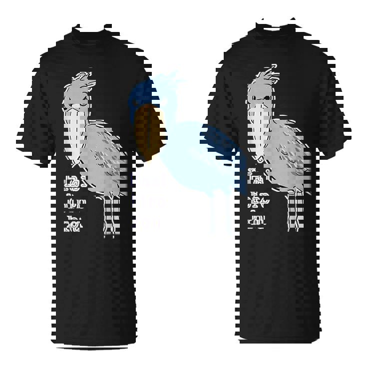 ハシビロコウさん『ビッグ プリント』青い鳥【どうぶつフレンズ】ゆるくて かわいい 動物園の生き物 イラスト Tシャツ