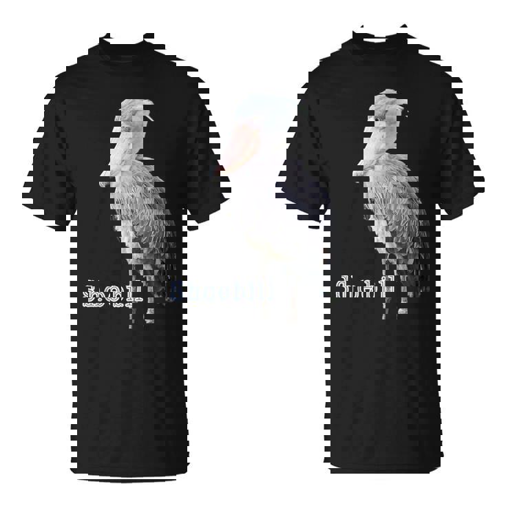 ハシビロコウ（写真 切り抜き）大きな 青い鳥 グッズ Tシャツ