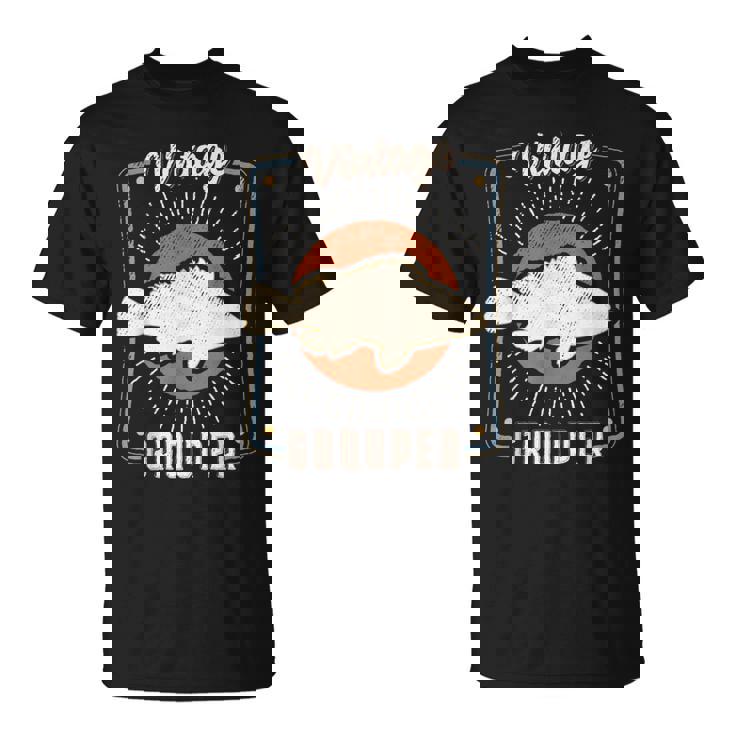 ハタ 魚 ヴィンテージ レトロ クラシック 動物 愛 Tシャツ