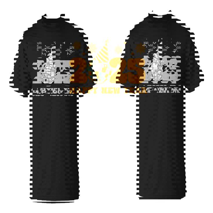 ハッピーニューイヤー 2025 家族 お揃い 花火 新年会 Tシャツ