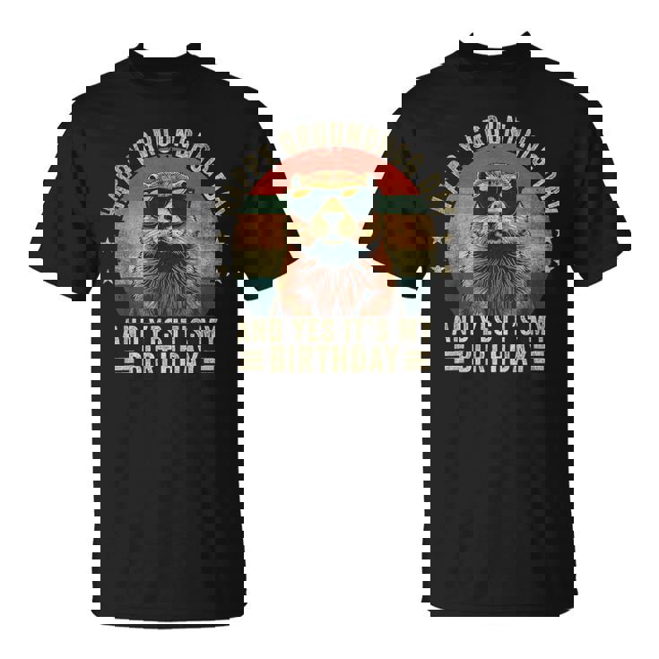 ハッピーマーモットの日、誕生日、クールなマーモット Tシャツ