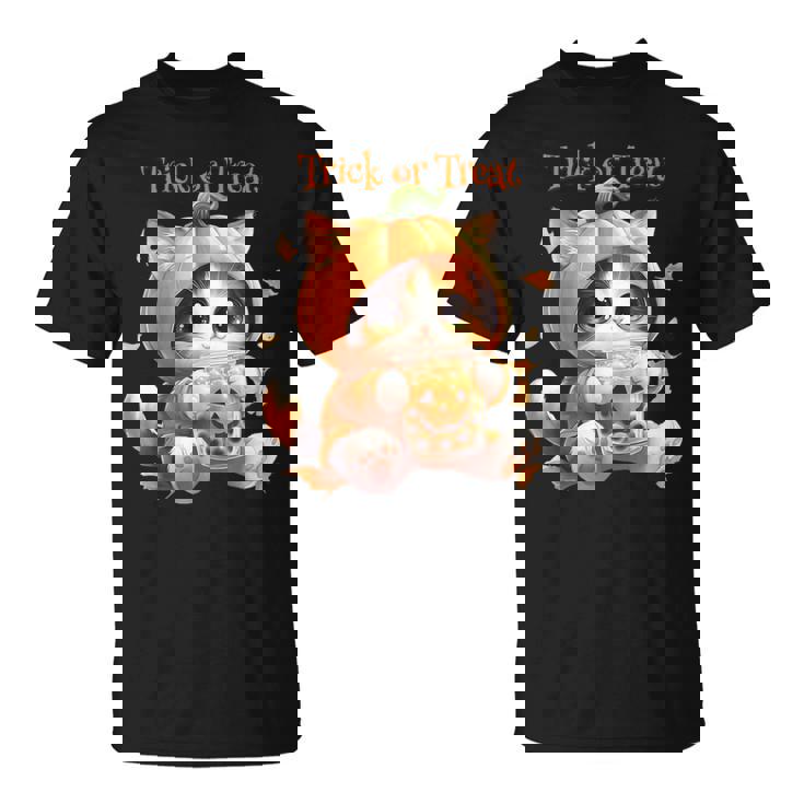 ハロウィン わがまま猫 ねこ ラーメン好き かわいい おもしろ マンガ Tシャツ