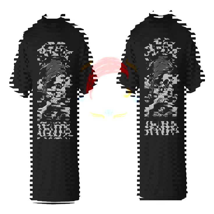 ハロウィン 怖い海賊 スカル・クロスボーン 海賊おじいちゃん Tシャツ