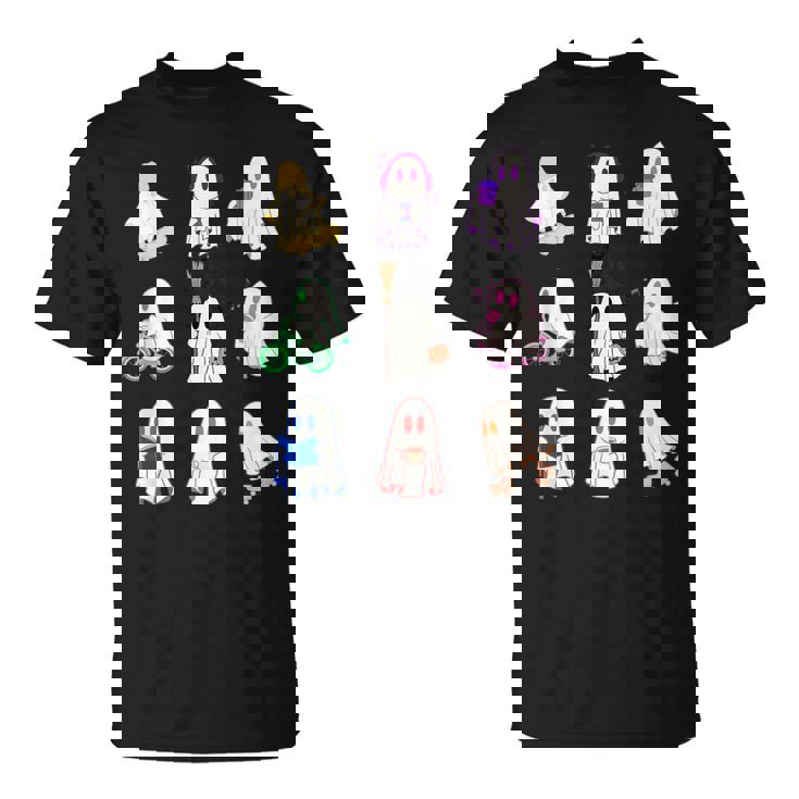 ハロウィンカラフルスペクタクル:9のお化けの魔法の夜 For And Men Tシャツ