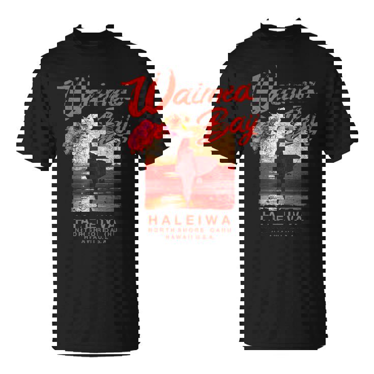 ハワイ ワイメア ベイ サーフィン ヴィンテージ ハワイアン Tシャツ