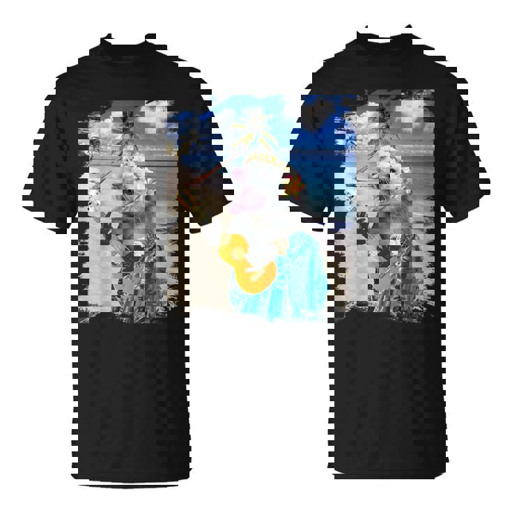 ハワイのトロピカルポッサム、アロハオポッサム。 Tシャツ