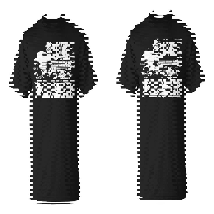 ハワイアン ウクレレ ウケ プレイヤーフラワー Tシャツ