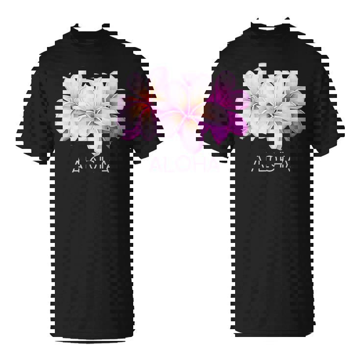 ハワイアンアロハプルメリアアート Tシャツ