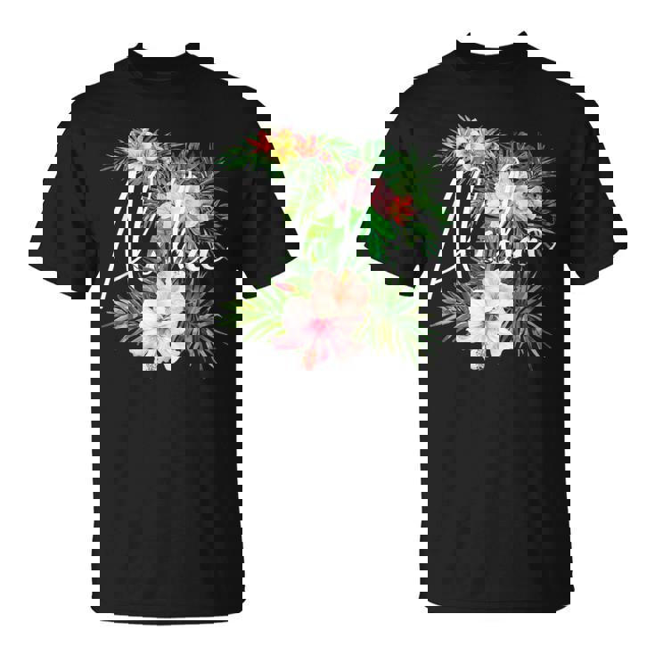 ハワイアンハイビスカスの花 アロハ Tシャツ
