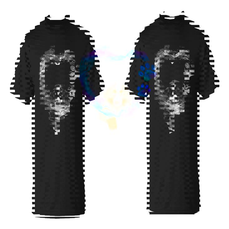 ハートの中の面白いバーニーズマウンテンドッグ Tシャツ