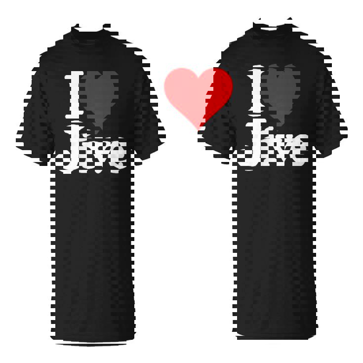 ハートジャイブジャズダンスミュージックが大好き Tシャツ