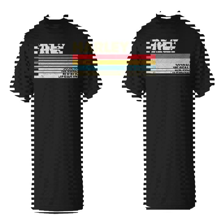 ハーレー 名前入り レトロ ヴィンテージ 70年代 80年代 90年代 誕生日 Tシャツ