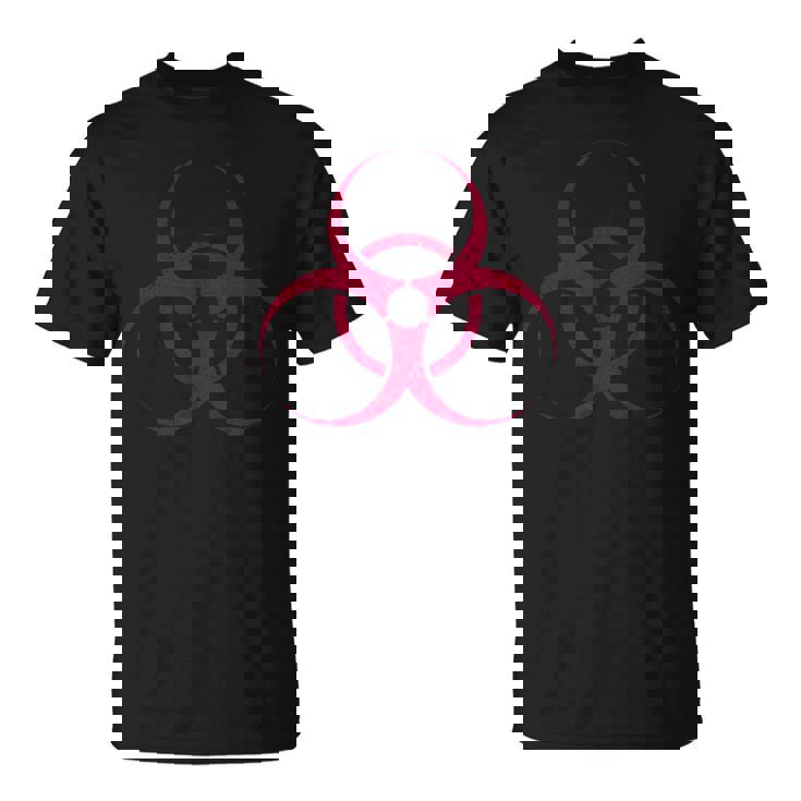 バイオハザードシンボル 生物学的ハザード警告標識 Tシャツ