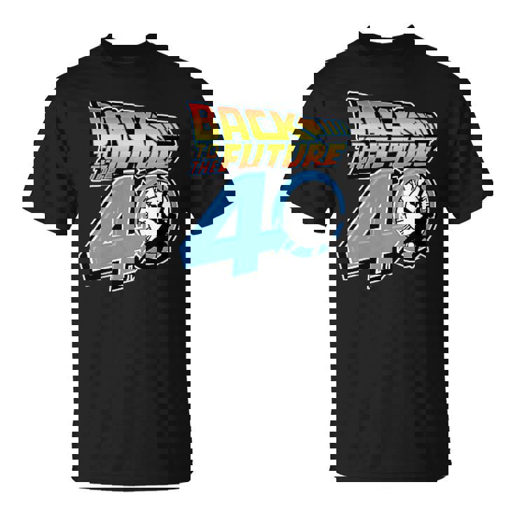 バック・トゥ・ザ・フューチャー 40周年記念 ビデオゲームスタイル F&B Tシャツ