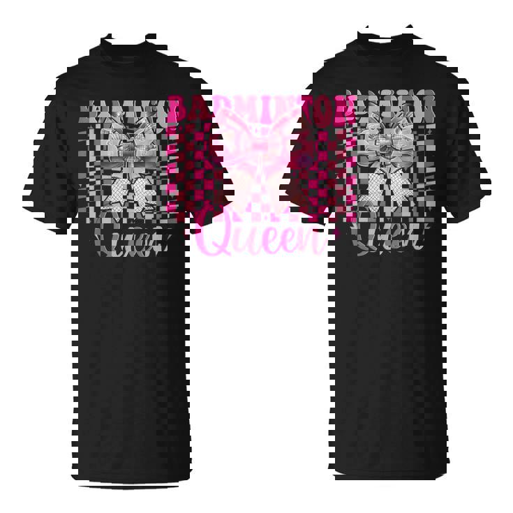 バドミントン クイーン プレイヤー 女の子 ママ 母の日 コケット リボン Tシャツ