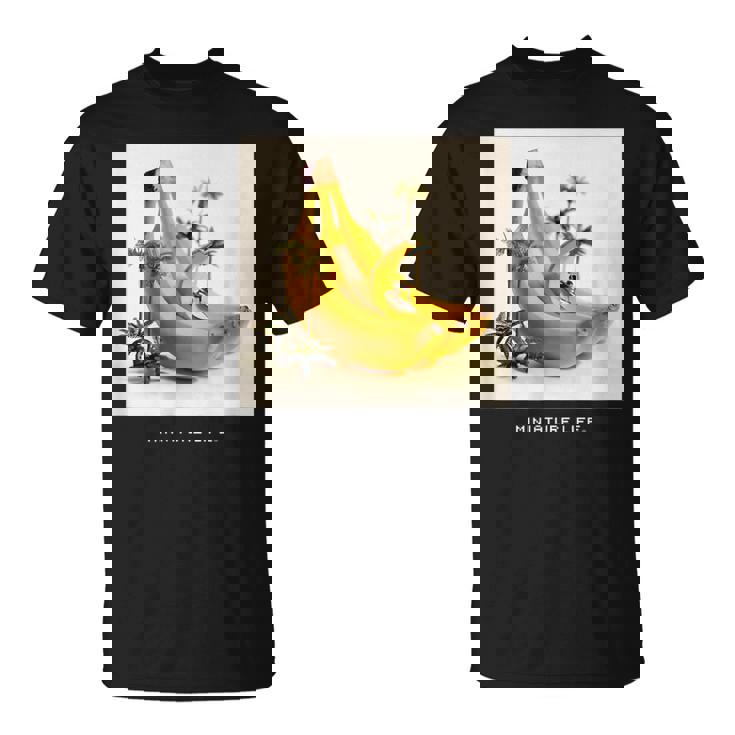 バナナの波はよく滑る Tシャツ