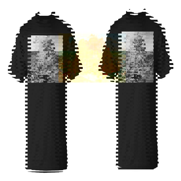 バベルの塔／ピーテル・ブリューゲル【世界の名画】（高精細画質） 美術館アート Tシャツ