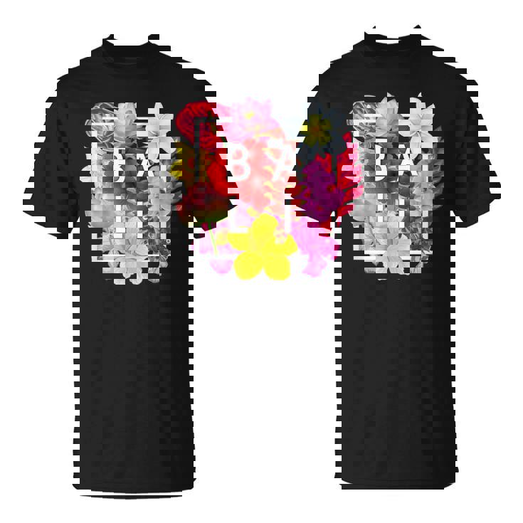 バリの花 ワードアート バリ島インドネシア土産 Tシャツ