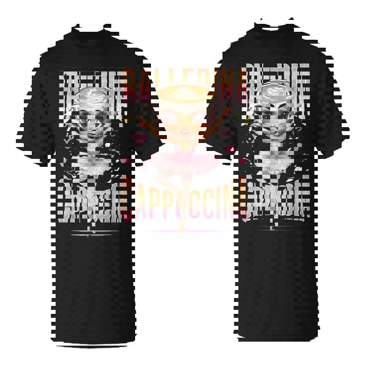 バレリーナ カプチーナ イタリアン ブレイン ロート ファニー カプチーノ ミーム Tシャツ