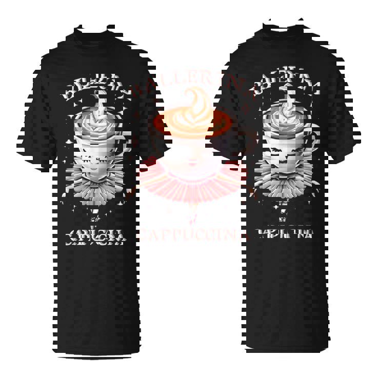 バレリーナ カプチーノ おもしろスローガン イタリアンブレイン レッド Tシャツ