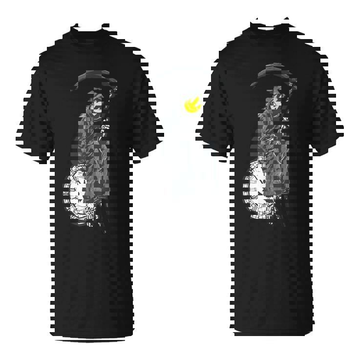 バンクシーの死神時計 Tシャツ