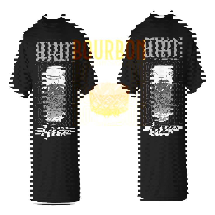バーボンラバー 恋人 酒飲み 飲酒 ドリンク バーボン Tシャツ