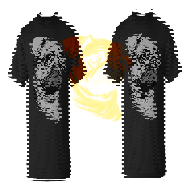 パグ 犬 デザイン ベージュ 犬 ラブ カーリン かわいい パグ Tシャツ