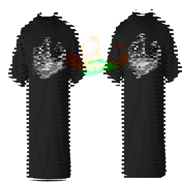 パグ 犬 麻雀 面白いtシャツ 文字入り メンズ おもしろ 面白い 服 おもしろグッズ ネタ 雀士 Tシャツ