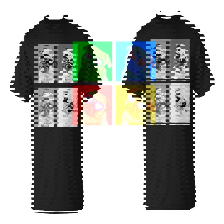 パグ 面白いtシャツ 犬 かわいい メンズ 子供 おもしろ 服 雑貨 グッズ ネタ わんこ イヌ 黒パグ Tシャツ