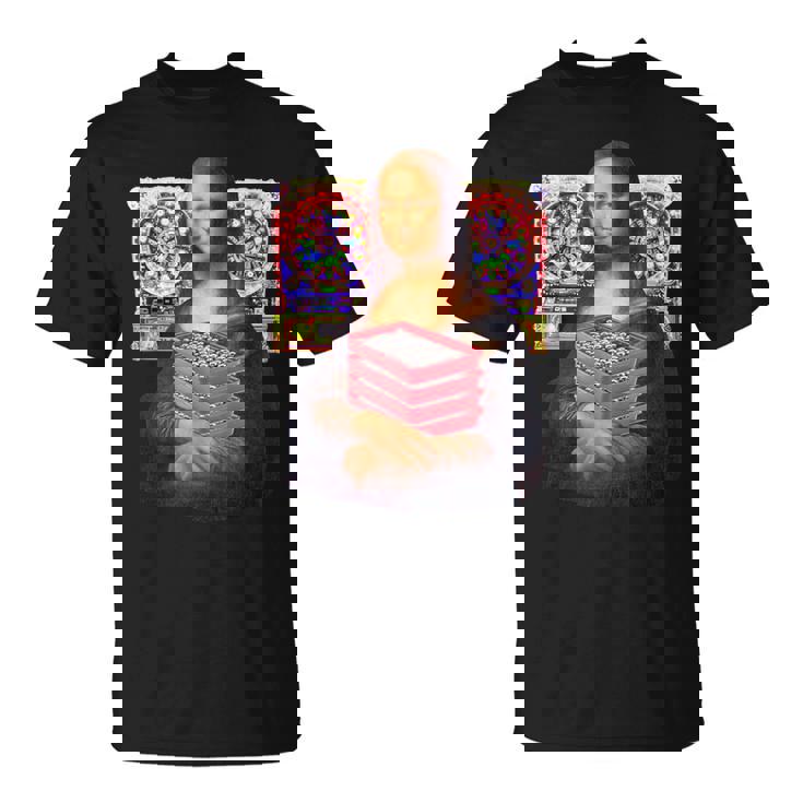 パチンカス 面白いtシャツ モナリザ パチンコ ギャンブル メンズ おもしろ 服 おもしろグッズ ネタ ウケ狙い Tシャツ