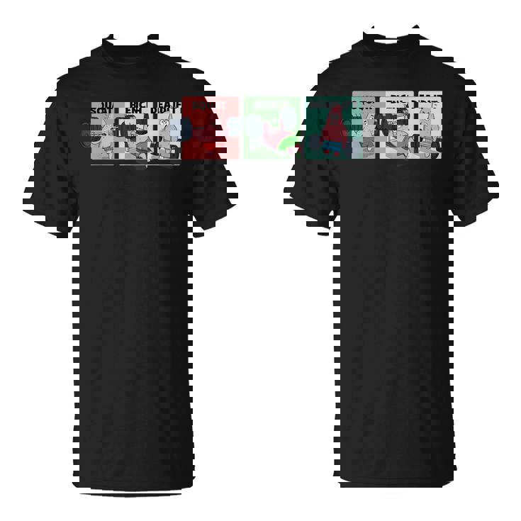 パトリック スクワット、ベンチ、デッドリフト 面白いパワーリフティング Tシャツ