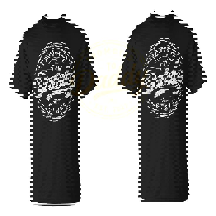 パパに昇格 2025 新パパベイビー初めてのお父さん Tシャツ