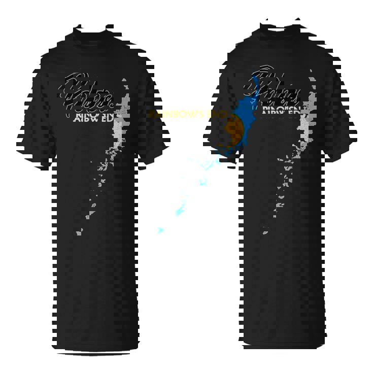 パラオ国旗 パラオ地図 Tシャツ