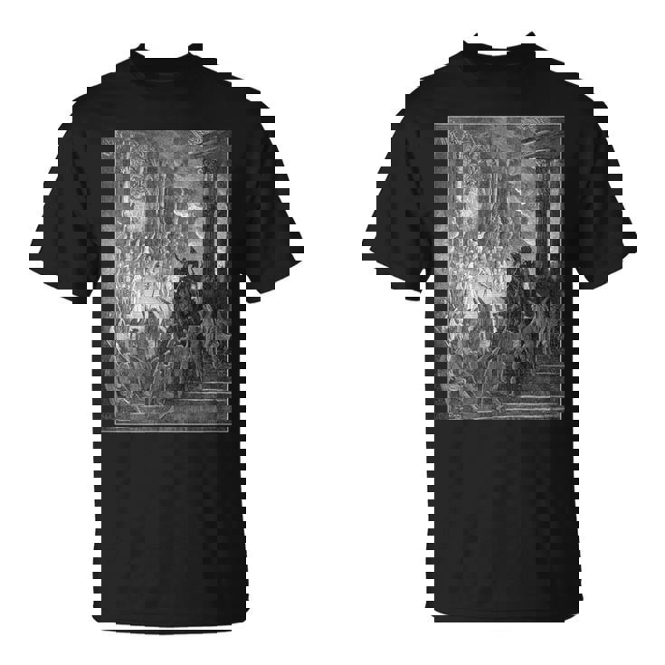 パラダイス・ロスト「ハイ・オン・ア・スローン」ギュスターヴ・ドレ・アート Tシャツ