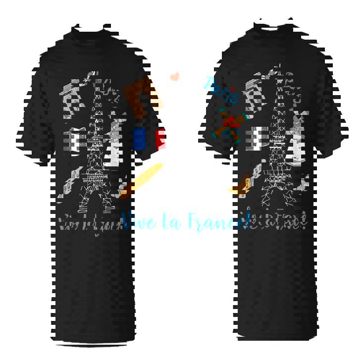 パリ お土産 エッフェル塔 フランス ヴィーヴ ラ・フランス Tシャツ