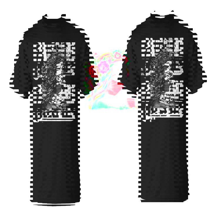 パレスチナのバンダナを持つパレスチナの少女 パレスチナ人 Tシャツ